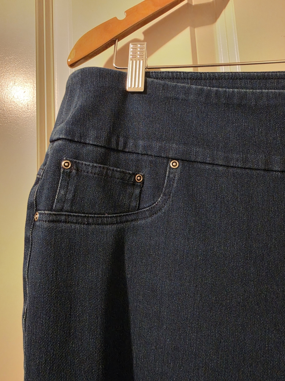 Ruby Rd. Blue Pull-On Jeggings - Picture 5 of 7